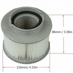 GRID COOL Lot De 4 Cartouches Filtrantes De Rechange Pour Bubble Spa (Version Améliorée 2020 Pour S'adapter à Tous Les Modèles) -Accessoire Piscine 60029995 5