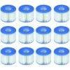 FLYME Intex S1 29001E Lot De 12 Cartouches De Piscine PureSpa Type S1 Faciles à Installer (12 Filtres) Bleu