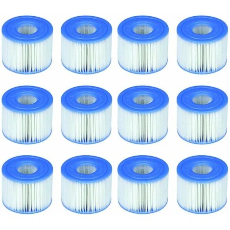 FLYME Intex S1 29001E Lot De 12 Cartouches De Piscine PureSpa Type S1 Faciles à Installer (12 Filtres) Bleu 1 FLYME Intex S1 29001E Lot De 12 Cartouches De Piscine PureSpa Type S1 Faciles à Installer (12 Filtres) Bleu