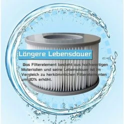 ILOVEMILAN Pack De 2 Cartouches Filtrantes De Rechange Pour Piscine Gonflable Mspa, Jacuzzi De Haute Qualité -Accessoire Piscine 60142718 5