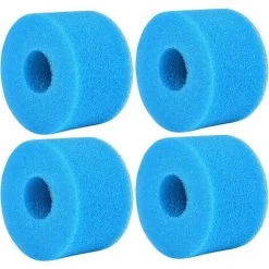 ENLENK 4 Pièces Éponge Filtrante Type, Cartouche De Filtre En Mousse, Mousse Pour Filtre Piscine, Réutilisables Et Lavables, Filtre En Mousse Pour Spa, Piscine, Jacuzzi