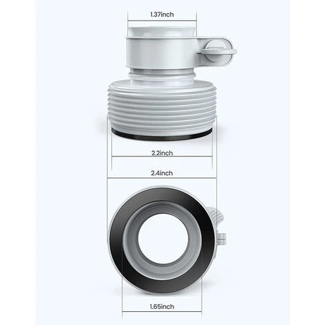 Kit D'accessoires Pompe Filtre Piscine Kit De Pièces De Filtre De Piscine Ensemble De Pièces De Rechange Et D'accessoires De Piscine Adaptateur De Tuyau Yoouyida 5 Kit D'accessoires Pompe Filtre Piscine Kit De Pièces De Filtre De Piscine Ensemble De Pièces De Rechange Et D'accessoires De Piscine Adaptateur De Tuyau Yoouyida – Image 5