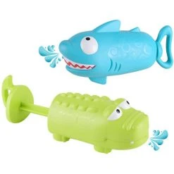 PREMIER Piggy Shark Pompe Pression Canon à Eau Enfants Plage Piscine Eau Jouet Pompe Pression Eau -Accessoire Piscine 60541287 3
