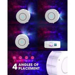 PREMIER LED Alexa Projecteur étoiles Rotatif,SUPPOU Planetarium Projecteur Led Intelligent,Veilleuse,Gradation/Contrle Vocal/Connexion WiFi/Minuterie,Chambre,Cadeau,Paques, Avec Alexa, Google Compatible -Accessoire Piscine 60544342 3