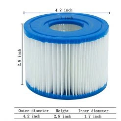 FR-LIFE Cartouches De Filtration Pour Filtre Spa Type S1, 2 Pcs, BR-Vie -Accessoire Piscine 60609642 5