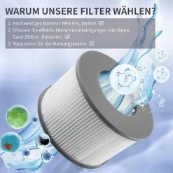 FR-LIFE BR-Vie Cartouche Filtrante De Remplacement Pour MSPA, Pour Mspa Whirlpool Filter Piscine Gonflable Modèle à Partir De 2020(2 Pièces) -Accessoire Piscine 60609654 4