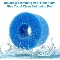 ZOLGINAH Éponge Filtrante Type S1 Filtres De Piscine En Mousse, 6 Pièces Cartouche Filtrante RéUtilisable Et Lavable Pour Intex Type S1 Pour Piscine, Aquarium, Jacuzzi Spa -Accessoire Piscine 60651894 3