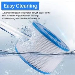 JOORRT Cartouche Defiltre Piscine Type VI, Pour Bestway Type VI Pool Filter, 4Pcs -Accessoire Piscine 60667926 3