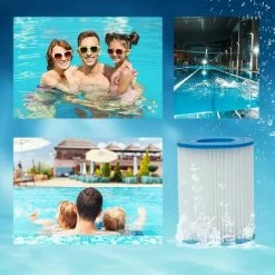 JOORRT Lot De 2 Cartouches Filtrantes Piscine Pour Bestway II, Taille 2, Filtre Pour Piscine Type 2 -Accessoire Piscine 60667999 2