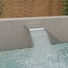 FIMEI Fontaine De Piscine Argenté 45x9x26 Cm Acier Inoxydable