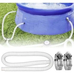 BENOBBY KIDS Tuyau De Rechange Pour Piscine, Tuyau De Piscine Avec 2 Raccords Métalliques Pour Piscine Hors Sol, Tuyau De Rechange Pour Filtre De Piscine -Accessoire Piscine 60720399 2