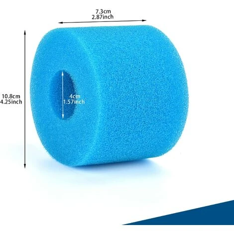 BENOBBY KIDS Lot De 2 éponges Filtrantes 108 X 40 X 73 Mm, Cartouche De Filtre En Mousse, Mousse De Filtre De Piscine, Réutilisable Et Lavable, Filtre En Mousse Pour Spa, Piscine, Jacuzzi. 3 BENOBBY KIDS Lot De 2 éponges Filtrantes 108 X 40 X 73 Mm, Cartouche De Filtre En Mousse, Mousse De Filtre De Piscine, Réutilisable Et Lavable, Filtre En Mousse Pour Spa, Piscine, Jacuzzi. – Image 3