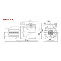 40 M3/h Pompe Piscine Auto-amorçante MJB - Interplast -Accessoire Piscine 60817269 3
