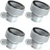 MACARON Adaptateur Piscine, Lot De 4 Adaptateur Pour Pompe, Adaptateur De Tuyau De Piscine, Hose Adapter B Pour Piscine Systèmes De Filtration (Gris)LO-Ron