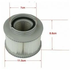 DONTODENT Cartouche Filtrante, Cartouches Filtrantes De Remplacement Filtre Cartouches Passoire Pour Les Modèles Bain À Remous Spas Piscine Pour Mspa FD2089 (2 Pcs) -Accessoire Piscine 61077681 3