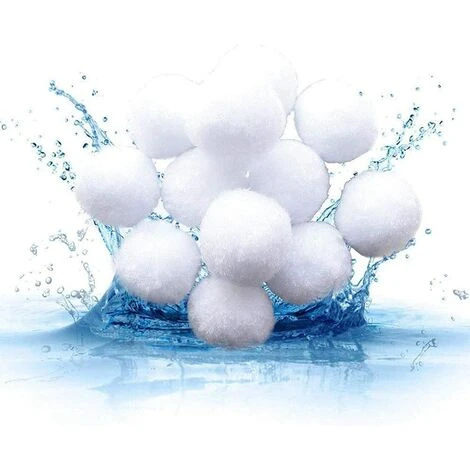 DENUOTOP 700g Boules De Filtre De Piscine, Balles Filtrantes,Média Filtre à Fibres Pour Piscine Filtres à Sable Filtrage De L'eau. (Blanc) 1 DENUOTOP 700g Boules De Filtre De Piscine, Balles Filtrantes,Média Filtre à Fibres Pour Piscine Filtres à Sable Filtrage De L'eau. (Blanc)