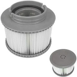 Lot De 2 Cartouches Filtrantes Pour Piscine, Accessoires De Filtre De Nettoyage De Piscine Gonflable De Rechange Pour Spa, Cartouche De Filtre Antimicrobienne Pour Spa Facile à Installer GrooFoo -Accessoire Piscine 61367061 3