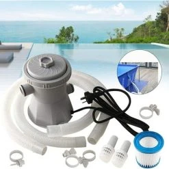 BENOBBY KIDS Pompe De Filtrages Pour Les Piscines Hors-sol, Piscine Circulation Filtre Pompe Pompe à Eau Cartouche Piscine Filtres Pompe électrique Piscine Filtre Pompe -Accessoire Piscine 62891921 4