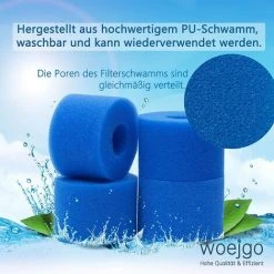 BENOBBY KIDS Lot De 4 Cartouches Filtrantes éponge Type S1 Pour Piscin -Accessoire Piscine 63055070 4