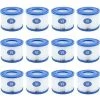 CLEGGFR 12PCS Cartouches Filtrantes Pour Piscine De Type VI Pour Bestway Taille 6 58323,LO-Ron