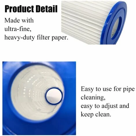 LIFCAUSAL Cartouche Filtrante Pour Pompe De Piscine, Peut être Nettoyée à Plusieurs Reprises, Type A/C 4 LIFCAUSAL Cartouche Filtrante Pour Pompe De Piscine, Peut être Nettoyée à Plusieurs Reprises, Type A/C – Image 4