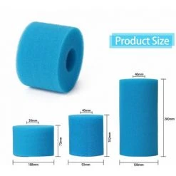 LIFCAUSAL Cartouche D'éponge En Mousse De Filtre De Piscine Réutilisable Lavable Pour Intex Type A (108*73*40mm) -Accessoire Piscine 63587579 4