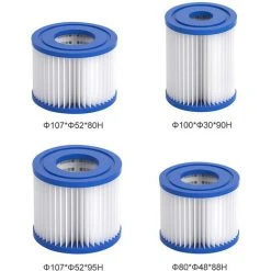 TANCYCO Cartouches De Filtre De Piscine Pour Remplacement De Pompes De Filtre De Piscine De Filtre à Cartouche Intex Type D -Accessoire Piscine 63781586 5