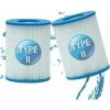 SINCèREETALI Filtre De Piscine Pour Bestway Type II, Accessoires De Filtre De Piscine Gonflable De Rechange Pour Spa, Filtre De Piscine Pour Jardin Extérieur, Cartouche Lavable Et Réutilisable, 4,17 X 5,35 Pouces (2 PCS)