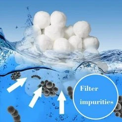 FOZIY Boules De Filtre,Balles Filtrantes 700g Peut Remplacer 25 Kg Sable Filtrant Sable De Quartz,Média Filtre à Fibres Utilisées Dans Les Piscines, Filtres à Sable, Filtration D'eau.，Fonepro -Accessoire Piscine 63839723 4