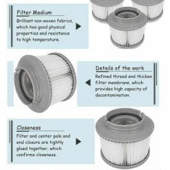 FOZIY Filtres De Spa - Filtres De Rechange，Fonepro -Accessoire Piscine 63841235 3