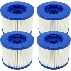MOWZE Filtre Spa Infinite A Visser, Cartouche Filtre à Vis Pour Spa Gonflable Pas De Vis 60mm, Cartouche Filtre Pour Spa, Compatible Pour Cosy Spa, Clever Spa Et De Plus (4 Pièces) 4 Pièces
