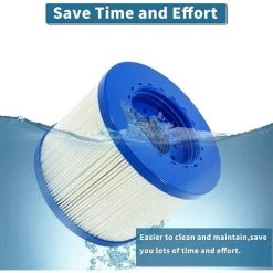 MOWZE Filtre Spa Infinite A Visser, Cartouche Filtre à Vis Pour Spa Gonflable Pas De Vis 60mm, Cartouche Filtre Pour Spa, Compatible Pour Cosy Spa, Clever Spa Et De Plus (4 Pièces) 4 Pièces -Accessoire Piscine 63869887 5