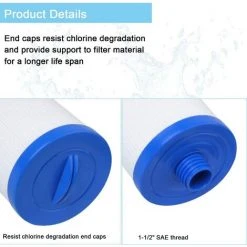 MOWZE PWW50 Pour Filtre De Remplacement Pour Spa Pleatc Spa, Compatible Avec Unicel 6CH-940, Filbur FC-0359, Waterways 817-0050 Skimmer Aber Hot Tubs -Accessoire Piscine 63869955 3