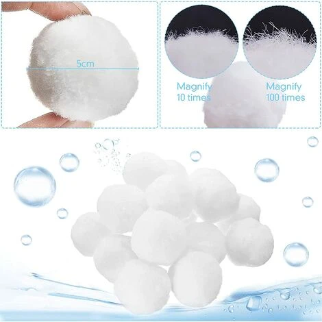 MOWZE 1300g Balles Filtrantes,Boules De Filtre De Piscine,Réutilisables,Média Filtre à Fibres Peut Remplacer 45 Kg Sable Quartz Piscine Filtres à Sable Filtrage De L'eau,Utilisées Dans Les Piscines 2 MOWZE 1300g Balles Filtrantes,Boules De Filtre De Piscine,Réutilisables,Média Filtre à Fibres Peut Remplacer 45 Kg Sable Quartz Piscine Filtres à Sable Filtrage De L'eau,Utilisées Dans Les Piscines – Image 2