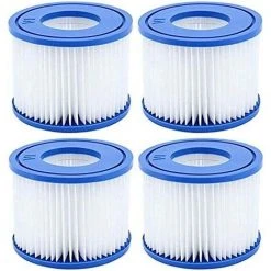 MOWZE Lot De 4 Cartouche De Rechange Pour Filtre Cartouche Filtrante VI,pour Pool Filtre à Cartouche Piscine