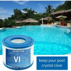 MOWZE Filtre Spa Pour Type VI,Filtre Spa Pour Lay-z-Spa,Cartouche Defiltre Piscine Type VI,pour Type VI 58323,58239,pour 90352E 6 Pack -Accessoire Piscine 63870024 5
