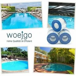 GroupM 12 Pièces Filtre Pompe Gonflable Source Chaude Piscine élément Filtrant Accessoires De Remplacement élément Filtrant -Accessoire Piscine 63890273 4