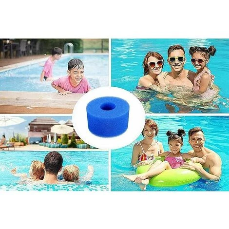 GroupM 8 Pièces Filtre De Purification De L'eau De Piscine éponge Colonne Bleu Filtre éponge Tube Réutilisable Et Lavable Mousse Filtre éponge 5 GroupM 8 Pièces Filtre De Purification De L'eau De Piscine éponge Colonne Bleu Filtre éponge Tube Réutilisable Et Lavable Mousse Filtre éponge – Image 5