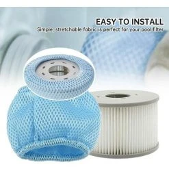 ROSIER Lot De 2 Filets De Protection Compatibles Avec Mspa Le Filtre De Spa, Couvercle En Maille Pour Mspa 90 Filtre De Rechange Plis,—VEBTles -Accessoire Piscine 63909379 4