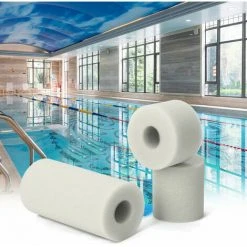 DECKON Colonne Eponge Filtrante Haute Efficacite Le Tube Eponge Nettoyant Pour Piscine Spa Peut Etre Lave A Plusieurs Reprises, Type Blanc Deux 108*73*40mm -Accessoire Piscine 63951146 4