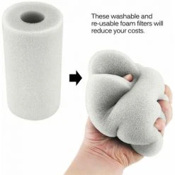DECKON Colonne Eponge Filtrante Haute Efficacite Le Tube Eponge Nettoyant Pour Piscine Spa Peut Etre Lave A Plusieurs Reprises, Type Blanc Deux 108*73*40mm -Accessoire Piscine 63951146 5