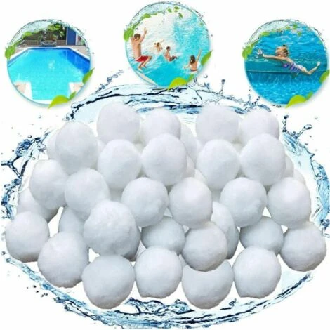 Kueatily Boule Filtrante De Piscine 700g, Filtre En Fibre 2 Kueatily Boule Filtrante De Piscine 700g, Filtre En Fibre – Image 2
