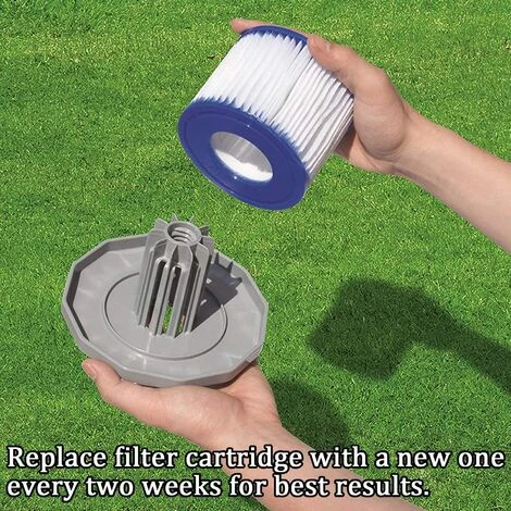 TINOR Paquet De 2 Cartouches Filtrantes VI De Rechange Pour Filtre De Piscine Bestway VI Pour Miami, Vegas, Palm Springs, Monaco, Taille Bestway, Accessoires De Filtre De Rechange 3 TINOR Paquet De 2 Cartouches Filtrantes VI De Rechange Pour Filtre De Piscine Bestway VI Pour Miami, Vegas, Palm Springs, Monaco, Taille Bestway, Accessoires De Filtre De Rechange – Image 3