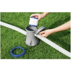 TINOR Bestway 58093 Lot De 2 Cartouches Type I，Bestway 58093 Cartouches Type I, Cartouche Filtre Piscine Type I Pour Bestway Pompe De Piscine, Filtre Piscine Type I Pour Le Nettoyage Des Tuyaux -Accessoire Piscine 64031839 3