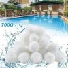 TINOR Filtre Balls 700 G Remplace 25 Kg De Sable Filtrant, Balles Filtrantes Pour Piscine, Pompe De Filtration, Filtre à Sable D'aquarium.（700g）