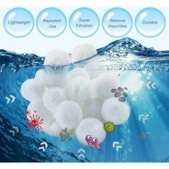 TINOR Filtre Balls 700 G Remplace 25 Kg De Sable Filtrant, Balles Filtrantes Pour Piscine, Pompe De Filtration, Filtre à Sable D'aquarium.(700g) 7 TINOR Filtre Balls 700 G Remplace 25 Kg De Sable Filtrant, Balles Filtrantes Pour Piscine, Pompe De Filtration, Filtre à Sable D'aquarium.(700g) -Accessoire Piscine 64032070 3