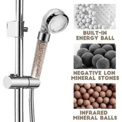 LTS FAFA Pommeau De Douche À Économie D'eau De Douche À Main Led Pommeau De Douche À 3 Couleurs Changeantes Avec Filtre - Grand -Accessoire Piscine 64033980 3