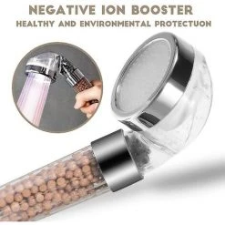 LTS FAFA Pommeau De Douche À Économie D'eau De Douche À Main Led Pommeau De Douche À 3 Couleurs Changeantes Avec Filtre - Grand -Accessoire Piscine 64033980 4