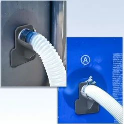 HEGUYEY Lot De 2 Support De Tuyau De Piscine, Adaptateur Pour Piscine, Gris Accessoires Piscine, Pour Tuyaux Piscine De Dans Les 38 Mm -Accessoire Piscine 64098276 2