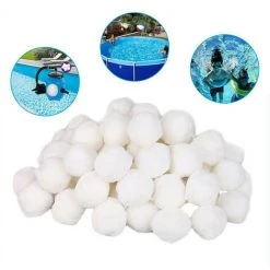 TANCYCO Boule Filtrante Piscine Outil De Filtre Aquatique Filtre Alternatif Boule De Fibre Lavable Réutilisable Filtration Nettoyage Boules Filtrantes (700g) -Accessoire Piscine 64277537 3